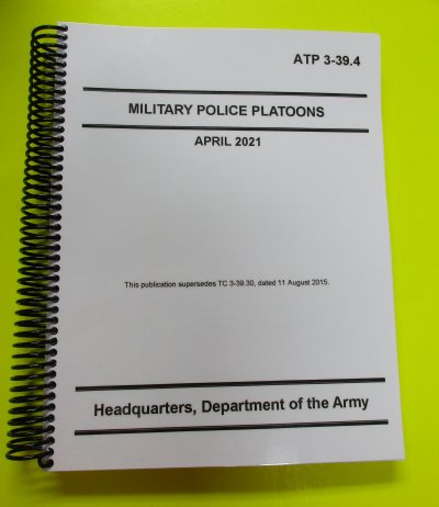 ATP 3-39.4 Military Police Platoons - 2021 - BIG size